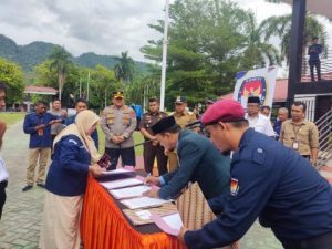 Kapolres AKBP Ade Nuramdani Hadiri Pelantikan Anggota PPS Se_Kabupaten Banggai