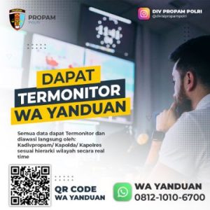 Bidpropam Polda Sulteng, Sosialisasi Aplikasi WA Yanduan