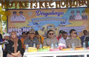 Ketua DPRD Banggai Suprapto, Menghadiri Sekaligus Mengikuti Acara Jalan Sehat Dalam Rangka Memeriahkan HUT Kecamatan Moilong Ke-XIII Tahun 2023