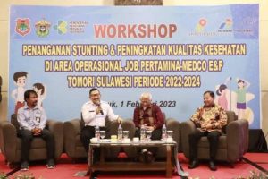 Bupati Banggai Buka Sosialisasi Penanganan Stunting dan Peningkatan Kesehatan di Area Operasional JOB Tomori