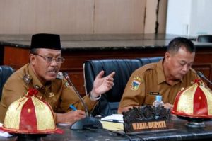 Wabup Morut H. Djira, Pimpin Rapat Internal Penilaian Desa Lokus Percepatan Penurunan Stunting Tingkat Provinsi Sulteng Tahun 2023