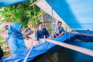 Program Satu Juta Satu Pekarangan: Dinas Perikanan Banggai Tinjau Perkembangan Budi Daya Lele