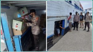 Pos KP3 Polsek Luwuk Lakukan Pengecekan Kapal Penumpang