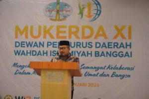Bupati Banggai H. Amirudin, Membuka Secara Resmi Kegiatan Mukerda Ke-XI DPD Wahdah Islamiyah Kabupaten Banggai