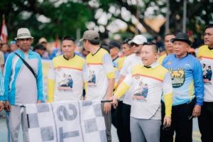 Peringati Hari Patriotik Ke-81, Bupati Banggai dan Ratusan Peserta Lakukan Napak Tilas Luwuk-Pagimana