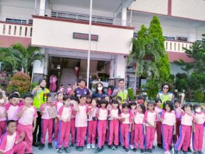 Kungjungi Taman Kanak-Kanak, Polda Sulteng Kenalkan APILL