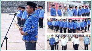 Sekda Morut Ir. Musdar Guntur, Pimpin Upacara 17 Bulan Berjalan di Lingkup Pemda Morut
