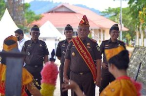 Kajari Morowali Yang Baru, Disambut Upacara Adat di Morowali Utara