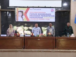 Sekda Musda Guntur, Buka Kegiatan FGD Forum Koordinasi Program Penurunan Stunting di Kabupaten Morowali Utara