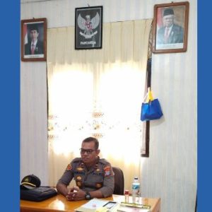 Ipda Mas’ud Amara Kapolsek Bungku Utara, “Izin Pak Kapolres Morut, Minta Tambahan Anggota Personil Polisi Bhabinkamtibmas Untuk Menangani 23 Desa”