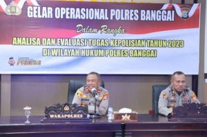 Wakapolres Banggai Pimpin Gelar Operasional Bulanan Tahun 2023