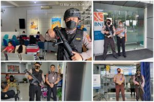 Ciptakan Rasa Aman Nasabah Bank, Sat Samapta Polres Banggai Lakukan Pengamanan
