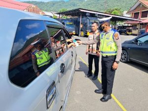 Satlantas Polres Banggai Bersama Samsat, Gelar Razia Kendaraan