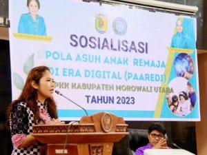 Ketua Tim Penggerak PPK Morut, Buka Kegiatan Sosialisasi Pola Asuh Anak Remaja di Era Digital (PAAREDI) Tahun 2023