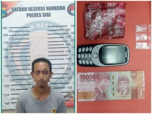 Warga Rogo Sigi Disergap Polisi Bersama Barang Bukti Sabu 0,38 Gram