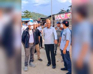 Wabup Morut H. Djira, Kunjungi Pasar Ramadhan Kolonodale