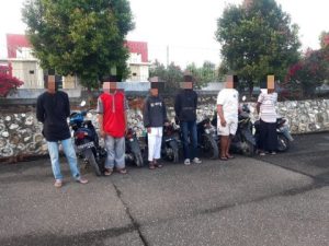 Meresahkan, Polisi Tertibkan Balapan Liar di Bukit Halimun Luwuk Selatan