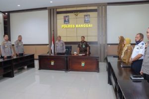 Wakapolres Banggai Bersama Stakeholder, Ikuti Vicon Divisi Humas Polri Jelang Mudik Lebaran 2023