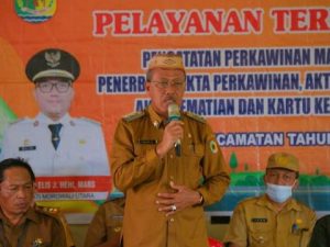 Hadiri Kegiatan “Buka Desa” di Kecamatan Lembo Raya, Wabup Morut : “Buka Desa Bertujuan Mendekatkan Pelayanan Publik Langsung Kepada Masyarakat”