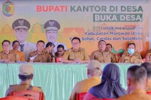 Program Buka Desa di Ronta, Bupati Delis Resmikan Sejumlah Infrastruktur di Kecamatan Lembo Raya