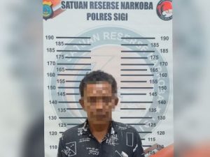 Sat Narkoba Polres Sigi Amankan Pria 51 Tahun, Besama 13 Sachet Sabu