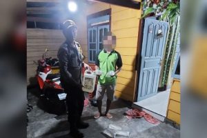 Polisi Temukan Rumah Yang Dipakai Jualan Miras di Desa Sepa Kecamatan Pagimana
