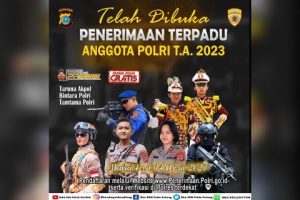 Polda Sulteng Buka Penerimaan Terpadu, Anggota Polri T.A 2023