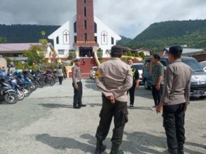 Polres Banggai Hingga Polsek Jajaran, Amankan Ibadah Jumat Agung 2023