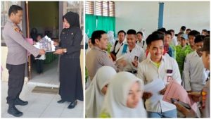 Kapolsek Sosialisasi Penerimaan Polri, Kepada Siswa/Siswi di SMA Negeri 1 Pagimana