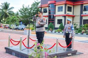 Pimpin Apel Gelar Pasukan Operasi Ketupat 2023, Kapolres Banggai Bacakan Amanat Kapolri