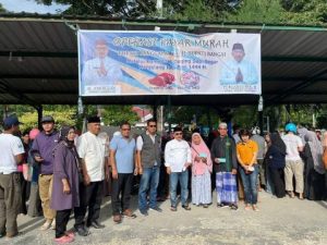 Pemkab Banggai Gelar Operasi Pasar Murah Komoditas Daging Sapi Segar, Bupati Banggai Sumbang 1 Ton Daging dan Tulang Sapi Segar