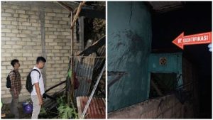 Polisi Olah TKP Kebakaran Rumah di BTN Vila Mas Luwuk Utara