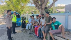 Jelang Arus Balik, Polres Banggai Sambangi Terminal Angkutan Biak