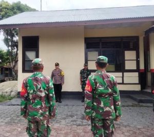 Apel Gabungan Personil Polsek Bulagi, Bersama Personil Koramil Bulagi Dalam Rangka Kesiap-Siagaan May Day