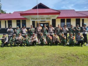 Apel Bersama Polsek Una Una dan Koramil 1307-06 Una Una, Jaga Sinergitas Kebersamaan TNI/POLRI