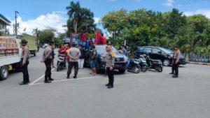 Polisi Amankan Aksi Unjuk Rasa Mahasiswa, Saat Hardiknas di Kota Luwuk