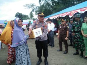 Wakili Kapolres, Kabagops Polres Banggai Hadiri Upacara Pembukaan TMMD ke-116