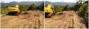 Beberapa Perusahaan Tambang Nikel di Morut, Turunkan Alat Berat Perbaiki Jalan Poros Ganda-Ganda
