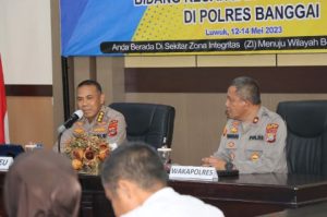 Kabid Keu Polda Sulteng, Gelar Supervisi dan Asistensi di Polres Banggai