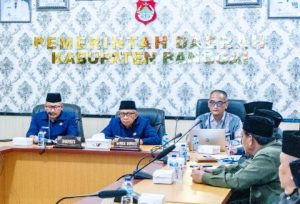 Bupati Banggai Amirudin Bersama Wabup, Pimpin Rakor Program Pemberantasan Korupsi Terintegrasi Tahun 2023