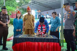 Destinasi Obyek Wisata Puncak Harmoni Diresmikan, Bupati Morut : Korololaki Dicanangkan Jadi ‘Desa Pelangi’