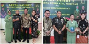 Bupati Morowali Utara, Hadiri Sertijab Dandim 1311 Morowali