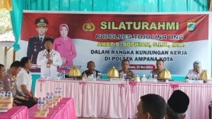 Kapolres Touna Kunker di Polsek Ampana Kota, Sekaligus Silahturahmi Dengan Muspika dan Masyarakat