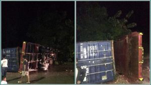 Laka Tunggal Hingga Menutupi Ruas Jalan, Begini Penjelasan Kapolsek Batui