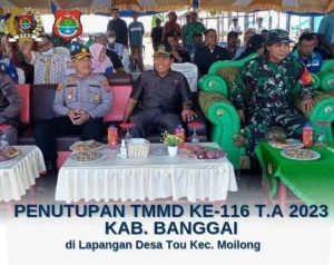 Ketua DPRD Banggai, Hadiri Upacara Penutupan TMMD Kodim 1308/LB ke-116 T.A 2023