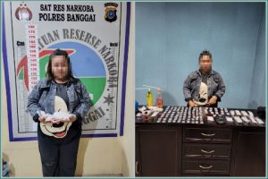 Polres Banggai, Amankan Wanita Pengedar Narkotika Jaringan Palu