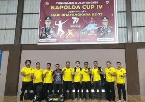 Tim Beregu Polres Banggai, Melaju Ke Semifinal Kejuaraan Badminton Kapolda Cup IV