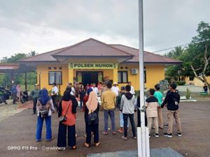 Polsek Nuhon Lepas Kontingen Karate Inkanas, Menuju Bupati Cup 2023