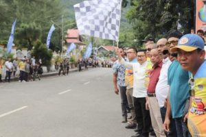Bupati Amirudin, Membuka Secara Resmi Kejuaraan Balap Motor Open Turnamen Banggai Cup Prix 2