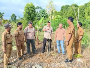 Wabup Furqanuddin Bersama Stafsus Bupati Banggai, Memonitoring Proyek APBD Tahun 2023 di Kecamatan Nuhon